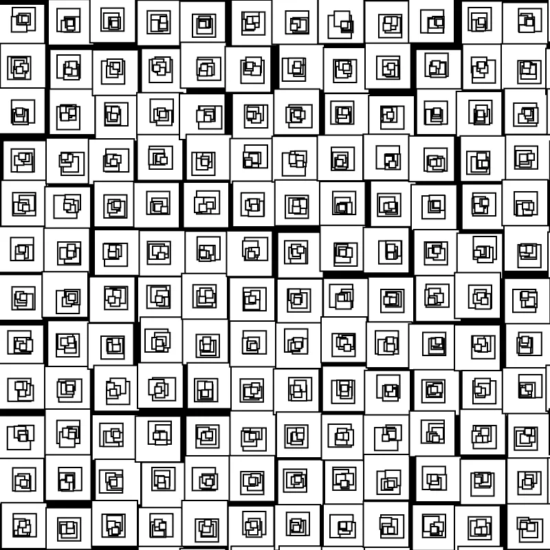 Tiling recursive jittered squares