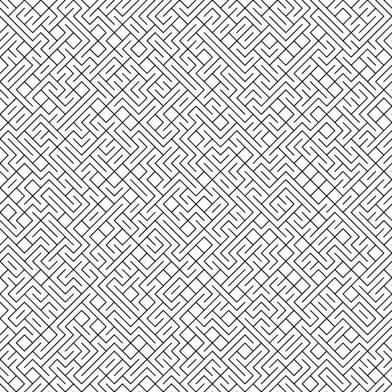 Tiling diagonal lines randomly rotated on the x-axis